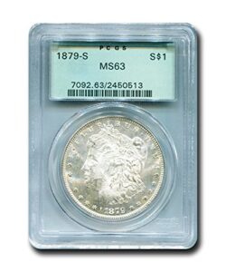 1879 s morgan dollar pcgs ms-63