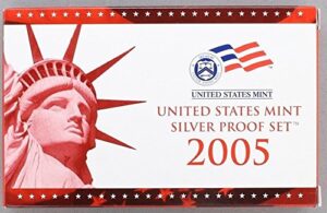 2005 s u.s. mint 11-coin silver proof set - ogp box & coa proof