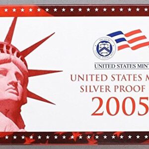 2005 S U.S. Mint 11-coin Silver Proof Set - OGP box & COA Proof