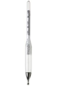 sp bel-art, h-b durac 1.000/2.000 specific gravity and 0/70 degree baume dual scale hydrometer for liquids heavier than water (b61806-0500)