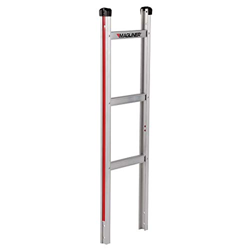 Magliner HMK112UA4 Aluminum Hand Truck, Horizontal Loop Handle with Brace, 18" x 7-1/2" Aluminum Diecast Nose Plate, 500 lb Capacity