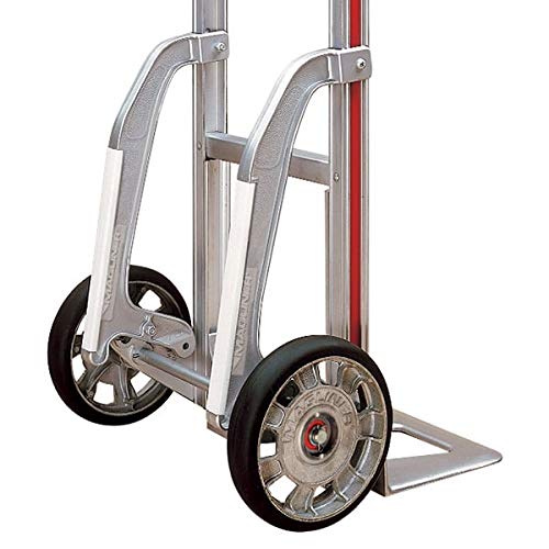 Magliner HMK119K2C5E Aluminum Hand Truck, Horizontal Loop Handle with Vinyl Sleeve, 20" x 12" Aluminum Extruded Plate, 500 lb Capacity