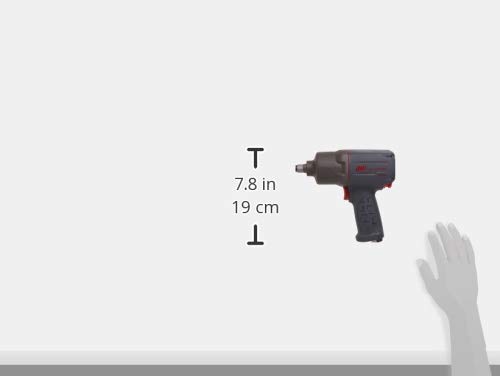 Ingersoll Rand 2235TiMAX 1/2” Drive Air Impact Wrench – Lightweight 4.6 lb Design, Powerful Torque Output Up to 1,350 ft-lbs, Titanium Hammer Case, Max Control, Gray