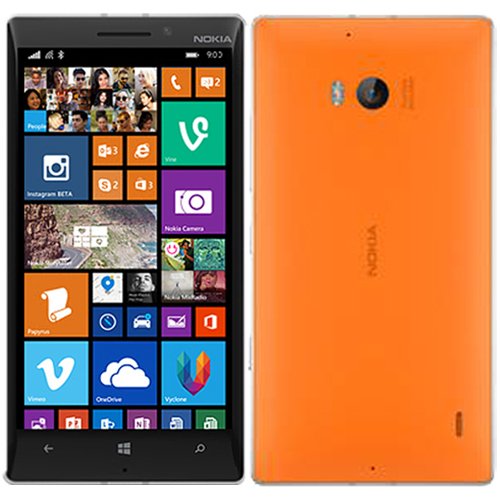 Nokia Lumia 930 RM-1045 32GB Bright Orange Factory Unlocked 4G LTE 3G 2G GSM SIMFREE RM 1045 [ 2G 850/900/1800/1900 | 3G 850/900/1900/2100 | 4G LTE 800/900/1800/2100/2600 ]