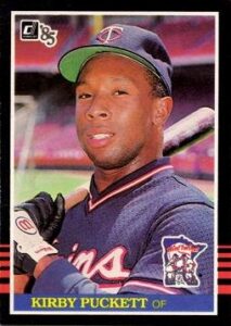 1985 donruss baseball #438 kirby puckett rookie card
