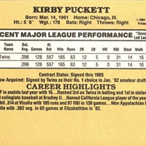 1985 Donruss Baseball #438 Kirby Puckett Rookie Card