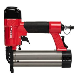 arrow pt18g gauge oil-free pneumatic brad nailer - small light trim and interior molding work, operates up to 100psi compression unit, fits 5/8", 3/4", 1", 1.5", 2" brad nails