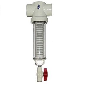 rusco / vu-flow 2 inch 250 mesh spin down sediment water filter 50 gpm with one additional replacement screen
