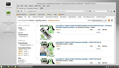 Linux Mint 17 "Qiana" 32 Bit Cinnamon Edition DVD