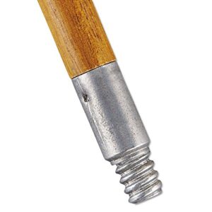 rubbermaid commercial lacquered-wood threaded-tip broom/sweep handle, 1 5/8 dia x 60, natural (rcp6364)