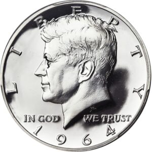 1964 p silver proof kennedy half dollar us mint proof