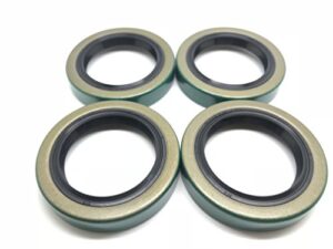(pack of 4) westernprime trailer hub wheel grease seal 10-19 171255tb 1.719'' x 2.565'' for 3500# e-z lube axles