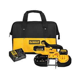 dewalt 20v max portable band saw kit, cordless (dcs371p1)