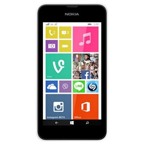 nokia lumia 530 rm-1018, 4gb, single sim (unlocked) - white