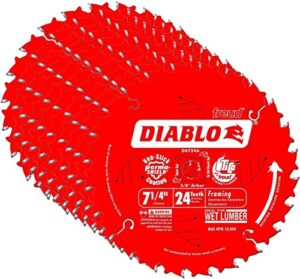diablo d0724a 7-1/4" 24t diablo™ circular saw framing blade