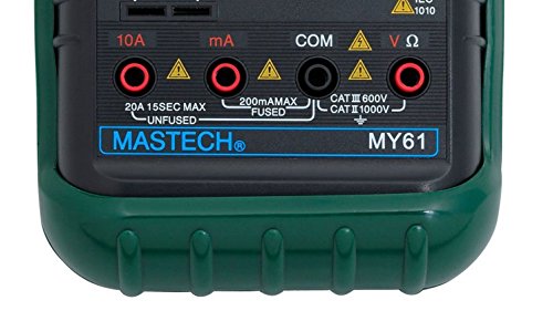 Mastech MY61 Digital Multimeter, 3.5 Digit LCD, 1999 Count