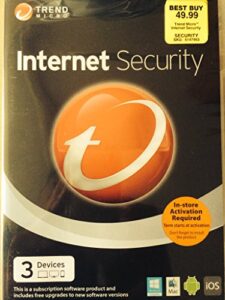 trend micro internet security 3 devices mac/windows (bestbuy version)