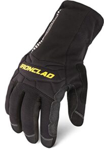 ironclad cold condition® waterproof gloves - rated to 20° cold, cold weather, windproof, waterproof gloves, safety, hand protection gloves ,black