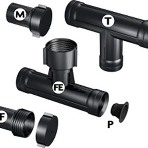 Swan Products MGEZFE3801 Miracle-Gro Soaker System Push on Fitting Replacement Piece: Feeder Connector, Black