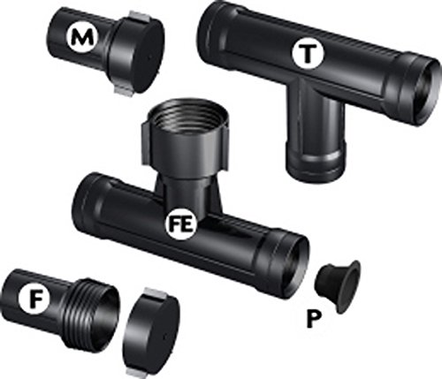 Swan Products MGEZFE3801 Miracle-Gro Soaker System Push on Fitting Replacement Piece: Feeder Connector, Black