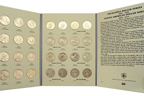 2000 P, D - 2022 P, D 46 Coin Sacagawea Dollar Set in Littleton Folder Dollar US Mint Uncirculated