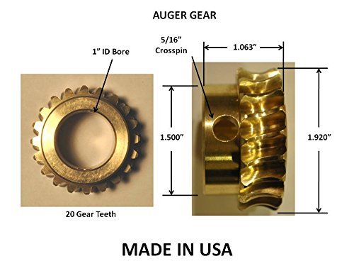 John Deere Compatible Snowblower Auger Worm Gear AM130756 1128DE 924DE Made in USA