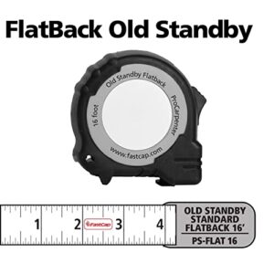 FastCap Old Standby Metal and Plastic 16-Foot Flat-Back Standard Tape Measure