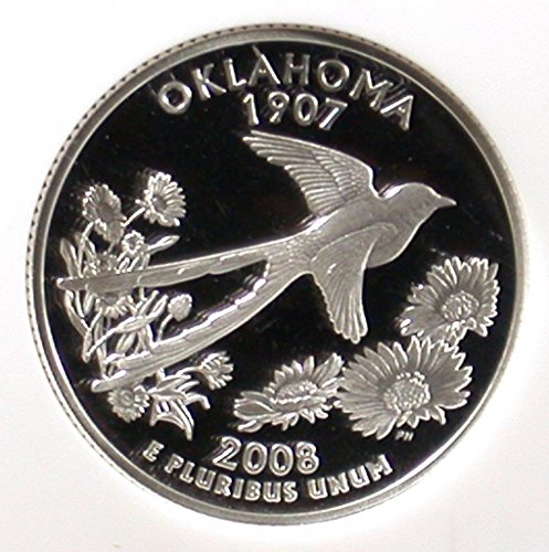 2008 S Oklahoma State Oaklahoma Quarter PR-69 NGC