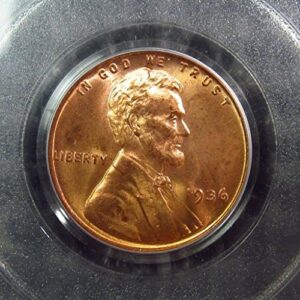 1936 lincoln wheat penny pcgs ms66
