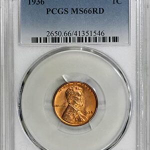 1936 Lincoln Wheat Penny PCGS MS66