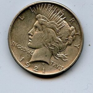 1921 XF/Almost Uncirculated Peace Dollar