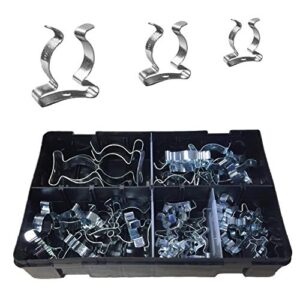 50 x assorted tool spring terry clips heavy duty storage / shed garage