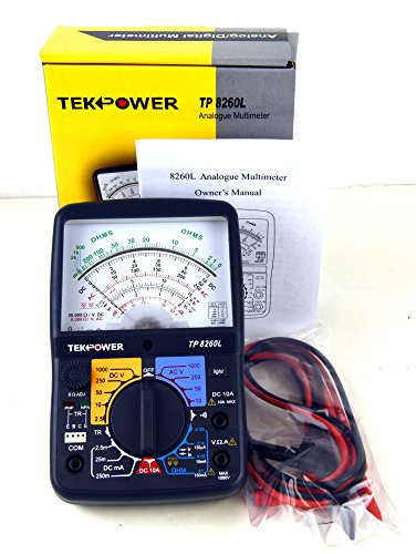 Tekpower TP8260L Analog Multimeter with Back Light, and Transistor Checking Dock