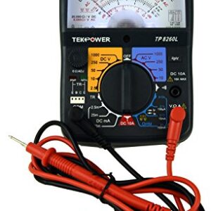 Tekpower TP8260L Analog Multimeter with Back Light, and Transistor Checking Dock