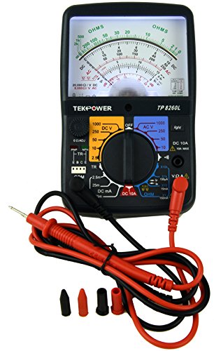 Tekpower TP8260L Analog Multimeter with Back Light, and Transistor Checking Dock