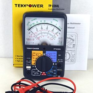 Tekpower TP8260L Analog Multimeter with Back Light, and Transistor Checking Dock