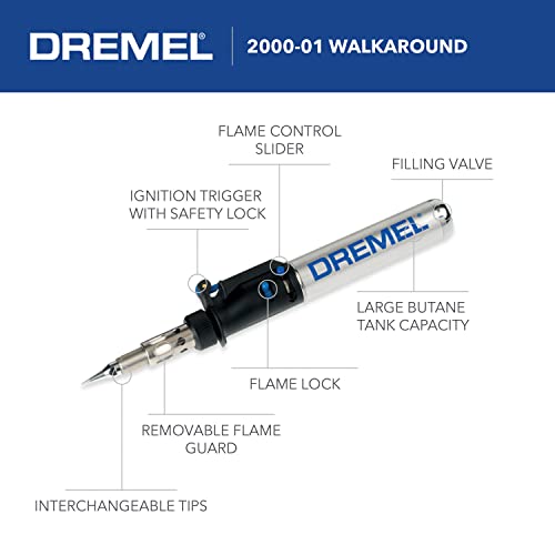 Dremel 2000-01 VersaTip Precision Butane Torch Portable Micro Torch Mini Welder