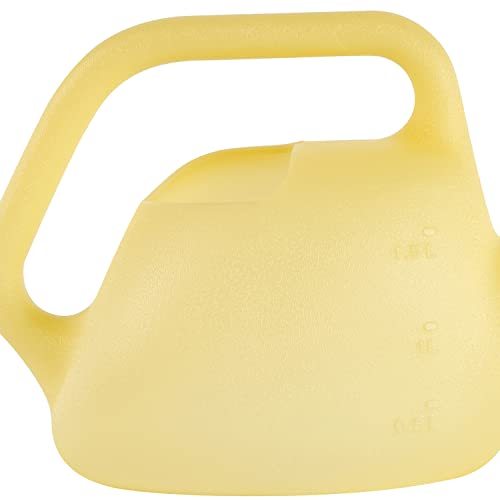 Bloem Translucent Watering Can: 1.5 Liter - Goldfinch Yellow - 4 Gallon Capacity, Easy to See Water Level, Loop Handle, Durable Resin, for Indoor and Outdoor Use, Gardening