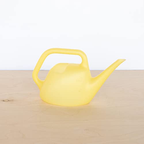 Bloem Translucent Watering Can: 1.5 Liter - Goldfinch Yellow - 4 Gallon Capacity, Easy to See Water Level, Loop Handle, Durable Resin, for Indoor and Outdoor Use, Gardening