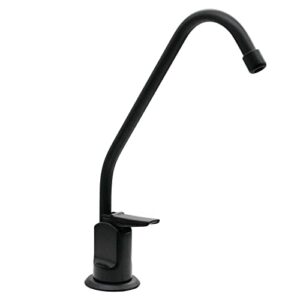 westbrass d2031-nl-62 8" touch-flo style pure cold water dispenser faucet, matte black