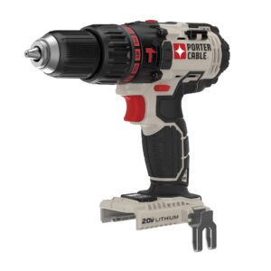 porter-cable 20v max* hammer drill, tool only (pcc620b),black gray