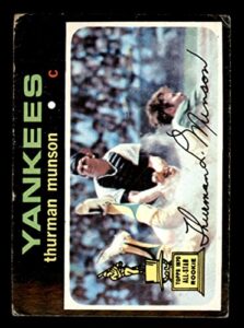 1971 topps # 5 thurman munson new york yankees (baseball card) good yankees