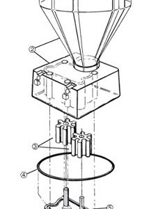 Pump Cover Assembly for Edhard F Series Double Filler Units, Replaces Edhard F-3001