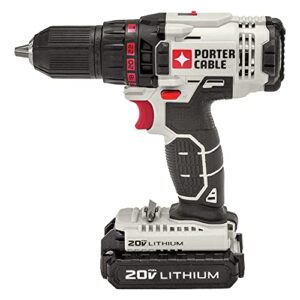 PORTER-CABLE 20V MAX* Cordless Drill/Driver Kit, 1/2-Inch (PCC601LA)