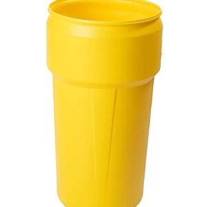 Eagle 20 Gallon Lab Pack Barrel Drum, Plastic Lever-Lock, Yellow, 1623