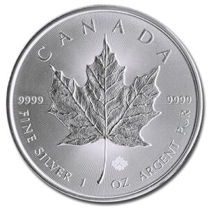 2014 1 oz silver canadian maple leaf five dollar uncirculated