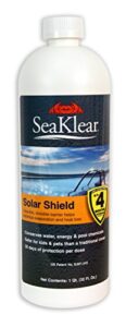 seaklear solar shield liquid pool solar cover - 1 quart (1112000)