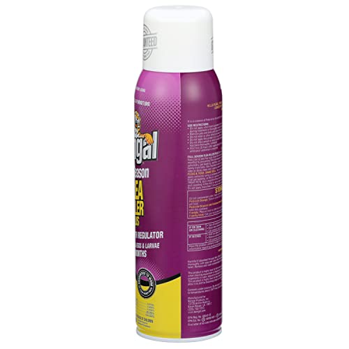 Bengal Full Season Flea Killer Plus, Flea and Tick Aerosol Spray with Insect Growth Regulator, 2-Count, 16 Oz. Aerosol Cans