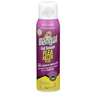 Bengal Full Season Flea Killer Plus, Flea and Tick Aerosol Spray with Insect Growth Regulator, 2-Count, 16 Oz. Aerosol Cans