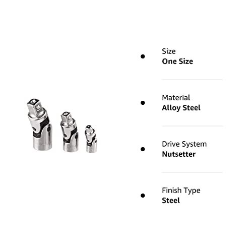 Craftsman 3 Pc. Universal joint set 9-4250, 1/4, 3/8 & 1/2 in. Drive